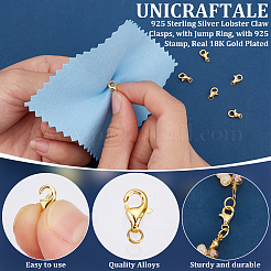 8 шт. 925 серебряные застежки-когти-омары&nbsp;STER-UN0001-67