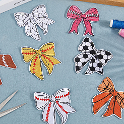 7 шт. 7 стиля полиэстеровых вышивок на одежде с термонаклейкой&nbsp;PATC-GF0001-63