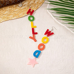 Акриловые серьги болтающийся&nbsp;FS-WGC2EC3-01