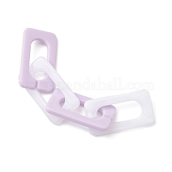 5 шт. 5-х цветные акриловые прямоугольные звенья цепи&nbsp;AJEW-JB01367