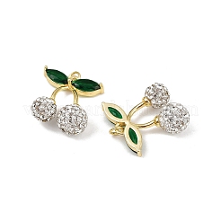 Латунные микро проложить кубического циркония подвески&nbsp;KK-H072-12G-02