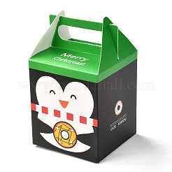 Рождественские тематические бумажные складные подарочные коробки&nbsp;CON-G011-01D