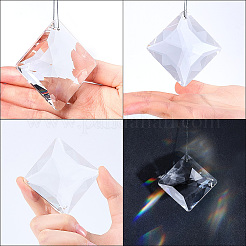 Прозрачные стеклянные подвески&nbsp;GLAA-SP0001-18A