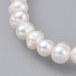 Натуральный жемчуг браслеты простирания&nbsp;BJEW-JB04729
