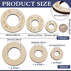 6 шт. Деревянная подставка для демонстрации двух размеров для маленького мяча&nbsp;ODIS-FG0001-98