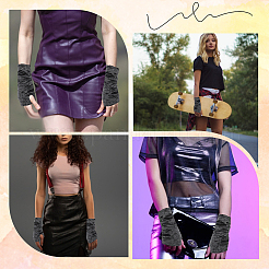 Перчатки из полиэстера для нищенства&nbsp;AJEW-WH20080-17B