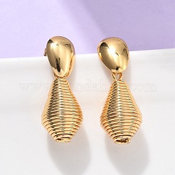 Серьги-гвоздики в форме капли из нержавеющей стали 304&nbsp;EJEW-C142-12G