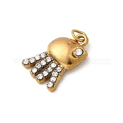 Подвески из нержавеющей стали 304 со стразами&nbsp;STAS-B097-06G-01