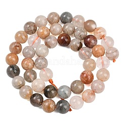 Природного кварца lodolite нитей бисера&nbsp;G-Z133-A02-8mm-01