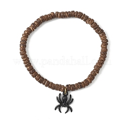 2 шт. эластичные браслеты из натурального черного агата&nbsp;BJEW-JB12673