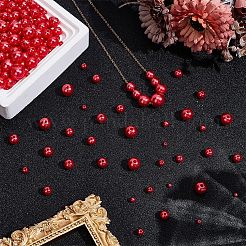 2120 шт. 8 стиля нити бусин из искусственного жемчуга из смолы&nbsp;RESI-AR0001-47