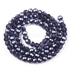 Гальванические стеклянные бусины&nbsp;EGLA-R015-4mm-27