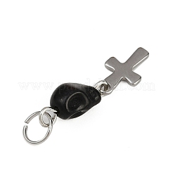 Подвески в виде черепа из синтетической бирюзы&nbsp;PALLOY-JF04214-04