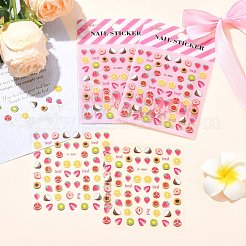 60 шт. бумажные наклейки для ногтей с фруктовой тематикой&nbsp;AJEW-CJC0018-05A
