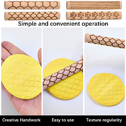 4 шт. 4 стиля палочек для печати из бука&nbsp;TOOL-CN0001-04