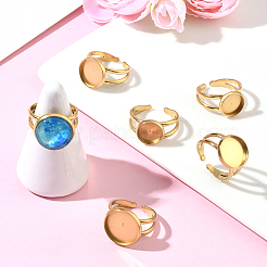 6 шт. 3 стиля манжетных колец из нержавеющей стали 304&nbsp;STAS-BBC0008-14G