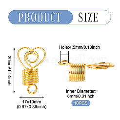 10 шт. бусины для дредов из сплава&nbsp;FIND-TA0008-53A