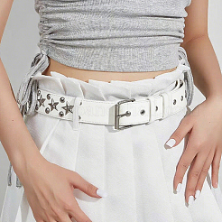 Сплав звездочка заклепки pu кожа цепь ремни&nbsp;DIY-WH20007-291E