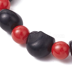 Синтетический бирюзовые бисером браслеты простирания&nbsp;BJEW-JB12093-03