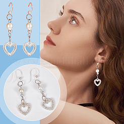 64 шт. 4-х цветные прозрачные смоляные крючки для сережек&nbsp;RESI-PH0001-84