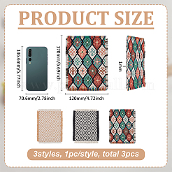 3 шт. 3-х цветные полиэстеровые украшения для витрин&nbsp;DIY-FG0008-08