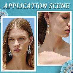 12 шт. 2-х цветная латунная фурнитура для сережек-колец с застежкой-липучкой&nbsp;KK-BBC0022-92