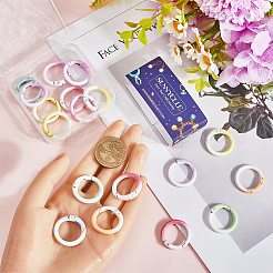 20 шт. окрашенные распылением кольца пружинных ворот из сплава&nbsp;FIND-SC0013-18