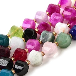 Нити бусин из натурального кварца окрашенные&nbsp;G-U023-A02-06