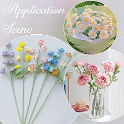 100шт железный стержень для цветка&nbsp;AJEW-SP0003-73B