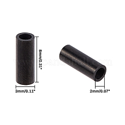 Трубчатые бусины из нержавеющей стали 304&nbsp;STAS-CA0001-12