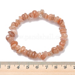 Натуральные браслеты из бусин солнечного камня&nbsp;BJEW-C145-01B