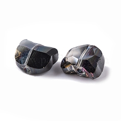 100 шт. Гальванические стеклянные бусины&nbsp;EGLA-P060-01A-HP02