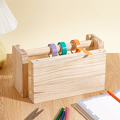 Деревянный диспенсер для клейкой ленты&nbsp;DIY-WH0308-618