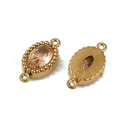 Ионное покрытие (ip) 304 нержавеющая сталь кубический цирконий овальные звенья соединительные подвески&nbsp;STAS-K256-22G-09