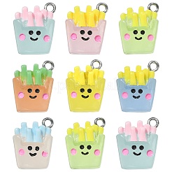 35шт 7 цвета прозрачные подвески из смолы&nbsp;RESI-CJ0003-14