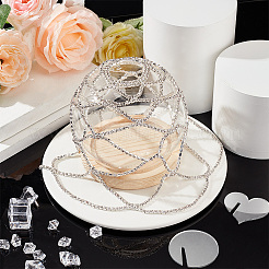 Кепка из сетки со стразами&nbsp;AJEW-WH0413-82C