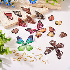Набор для изготовления сережек в виде крыльев бабочки своими руками&nbsp;DIY-TA0005-16