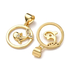 Латунные микро проложить кубического циркония подвески&nbsp;KK-A271-07D-G