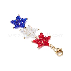 Подвесные украшения из стеклянных бусин ручной работы&nbsp;HJEW-MZ00203