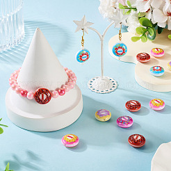 10шт непрозрачные акриловые бусины с принтом&nbsp;MACR-TA0002-45