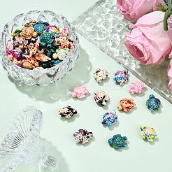 60шт 12 цвета синтетические бирюзовые бусины&nbsp;G-YW0002-36