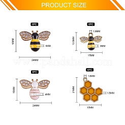 Подвески из сплава эмали 24шт 4 стиля&nbsp;FIND-SZ0002-30