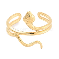 Кольца-манжеты из нержавеющей стали 304 в форме змеи для женщин&nbsp;RJEW-K273-09G