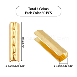 Обжимные концы ленты из латуни и железа&nbsp;AJEW-PH0001-36