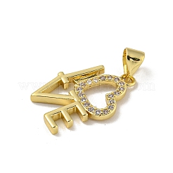 Латунные микро проложить кубического циркония подвески&nbsp;KK-N254-123G