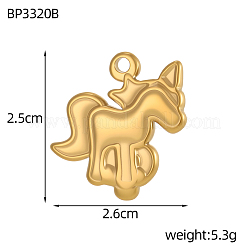 Подвески из нержавеющей стали 304&nbsp;STAS-OY006-09G