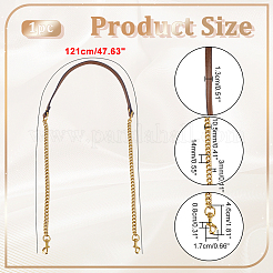 Ручки для сумок из искусственной кожи&nbsp;PURS-WH0005-64G