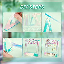 Прозрачная акриловая подставка для сережек&nbsp;EDIS-HY0001-03B