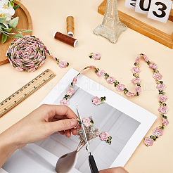 Кружевная отделка из полиэстера с цветочным принтом&nbsp;OCOR-GF0003-18C