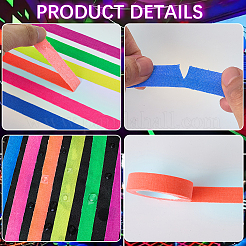 6 шт. хлопковая флуоресцентная клейкая лента&nbsp;AJEW-WH20006-267